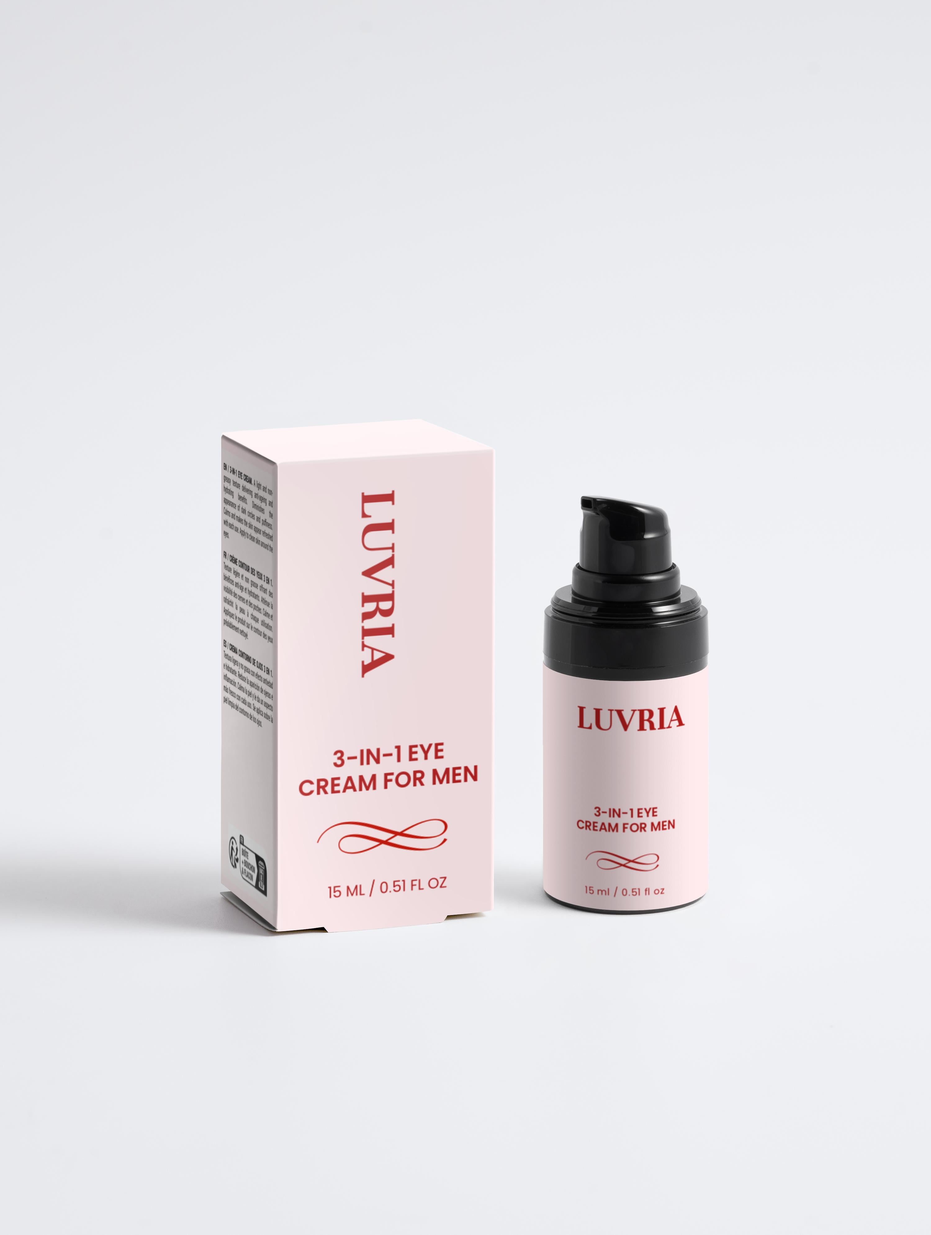 Luvria 3-in-1 Eye Cream for Men