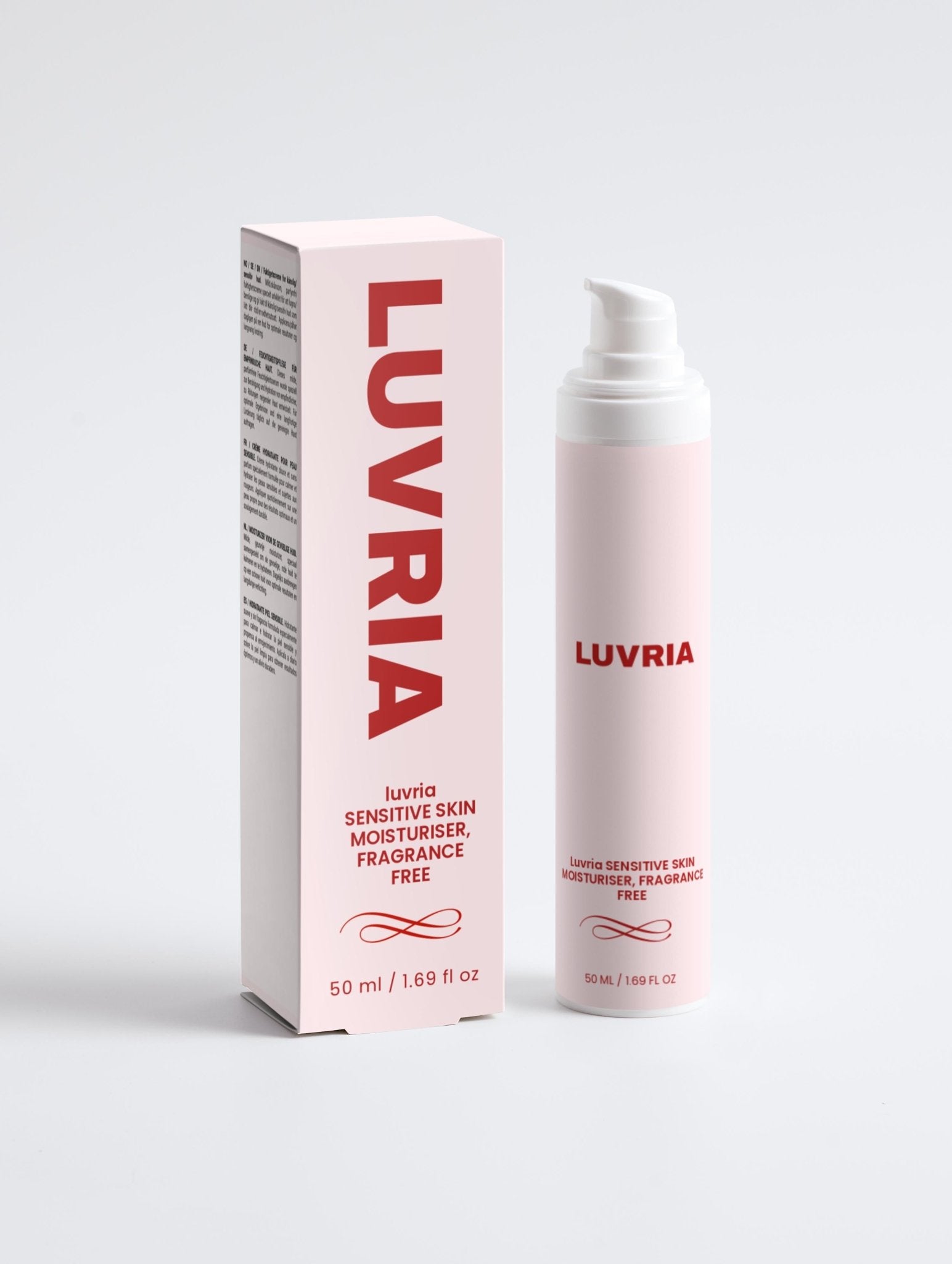 Luvria Sensitive Skin Moisturiser, Fragrance Free - Luvria
